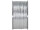 ribbon „double face satin”, 2-colored, w 3mm x l 50m, white/silver