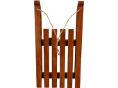 luge "Suisse", bois, marron, 38 x 17,5 x 10cm
