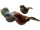 birds sitting, colorful, styrofoam/feathers, with clip, set of 4 pcs.