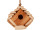 birdhouse "Forest", wood, brown, w 14 x h 13 x d 13cm, with hanging rope