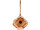 birdhouse "Forest", wood, brown, w 14 x h 13 x d 13cm, with hanging rope