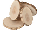 Holzbaumscheiben, natur, Ø 10 - 12cm, 10mm dick,...