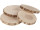 Holzbaumscheiben, natur, Ø 10 - 12cm, 10mm dick, 4er Set