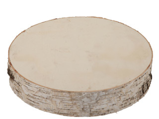 disque de bouleau épais, naturel, 6cm dépaisseur, Ø 30cm