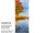 Textilbanner "Herbstwald/See", orange/blau, 75 x 180cm, Schlauchnaht oben+unten