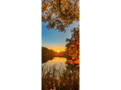 Textilbanner "Herbst-Abendrot", 75 x 180cm,...