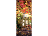Textilbanner "Zaun/Herbstblätter",...