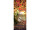 textile banner "fence/autumn leaves", orange/coloured, 75 x 180cm, tubular seam top+bottom