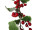 ilex garland with berries “holly”, green-white, l 180cm, w 15cm