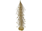 fir tree "modern art", balls on spirals, gold,...