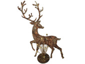reindeer "modern art", on stand with balls on...