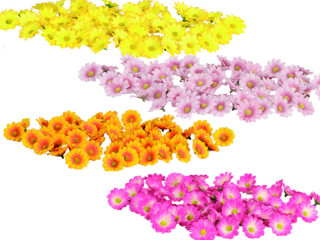 fleuraisons à éparpiller Ø 3,5cm 60-pcs. diff. couleurs