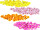 scatter blossoms Ø 3,5cm 60-pieces var. colors