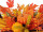 Herbstdeko-Korb mit Kürbis, Herbstblättern und Beeren, herbstbunt, Ø 50 x H 48cm