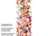 textile banner "streamers", colorful, 75 x...