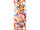 bannière textile "serpentins", colorée, 75 x 180cm, couture tube en haut + en bas