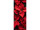 Textilbanner "rote Poinsettiablüten", 75 x 180cm, Schlauchnaht oben+unten