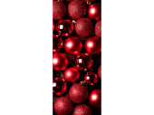 bannière textile "boules de Noël...