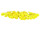 scatter blossoms Ø 3,5cm 60-pieces yellow