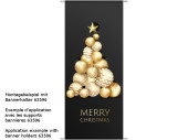 Textilbanner "Kugelbaum Merry Christmas"...