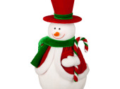 bonhomme de neige "candy", avec haute-de-forme,...