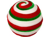 Weihnachts-Kugel "Candy", rot/weiss/grün,...