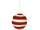 Christmas bauble “candy”, red/white/green, Ø 13cm