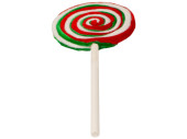 lolly “candy”, red/white/green, 12 x 2 x h 30cm