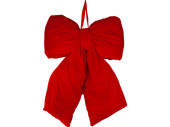 bow “velvet”, red, large, w 40 x h 48cm x d 10cm
