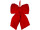 bow “velvet”, red, large, w 40 x h 48cm x d 10cm