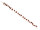 Tannenzapfengirlande mit Beeren, braun/rot, L 140cm