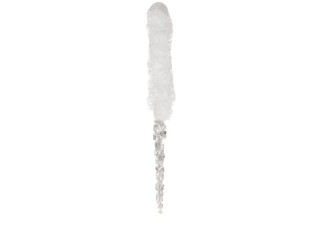 glaçons avec neige, clair/blanc, l 23cm, Ø 3cm