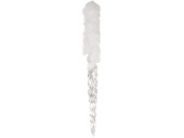 glaçons avec neige, clair/blanc, l 35cm, Ø 4cm