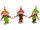 épouvantail "Funny", h 30cm, à poser, mélangé de couleurs, lot de 3 pcs.