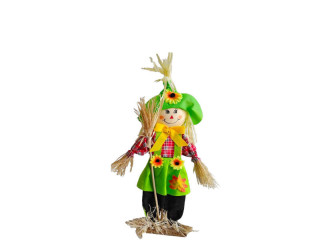 scarecrow "Funny", freestanding, h 50cm, green/multicolor