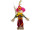 Vogelscheuche "Funny", selbststehend, H 80cm, pink/bunt