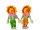 paire dépouvantails "tournesol" autonome, lot de 2, couleurs mélangées, h 60cm