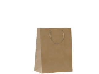 bags satin handles, 25 pieces, 17,8 x 9,8 x 22,9cm, gold