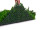 panneau de plantes "Living-Wall Farn-Mix" vert,100 x 100cm, B1 UV, ignifugé, protégé contre les UV