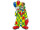 décoration murale "clown avec ballons", colorée, h 60cm, emboutie