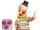 nez de clown, rouge, 4 pièces, Ø 5,5cm, mousse