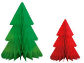 sapin pliant en papier, diff. couleurs et tailles