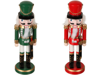 nutcracker with sword, wood, h 25cm, var. colours