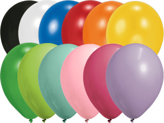 balloons 95/105cm circumference, 100 pieces, var. colors