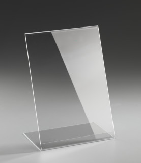 Plakataufsteller "L" A3 hoch 2mm Acryl glasklar