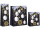 gift bag "balls/star", blue/white/gold matt, var. sizes