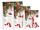 gift bag "white gifts", white/red/green, var. sizes