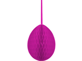 honeycomb egg paper B1, h 40cm, Ø 28cm, pink