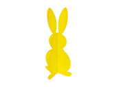 lapin en carton, pliable, jaune, h 27cm, Ø 13cm