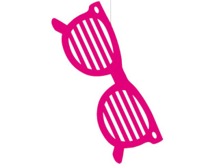 Sonnenbrille XL, Karton, 68 x 23cm, pink